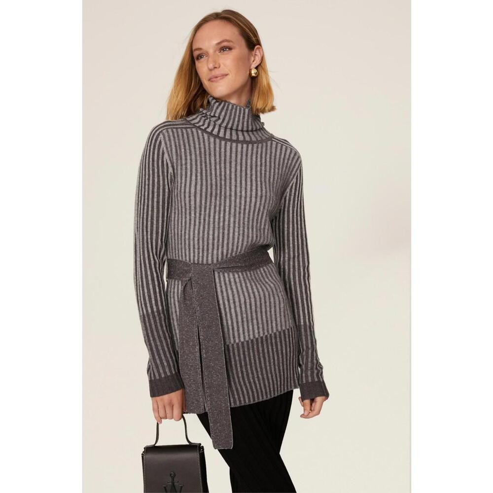 TOME x RTR Ribbed Turtleneck Sweater Size M (Missing Tie)